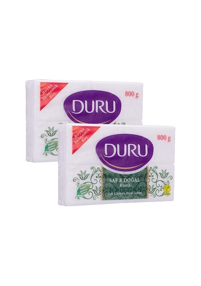 Duru Beyaz Kalıp Sabun 800 Gr 4x200 X 2 Adet Beyaz Sabun