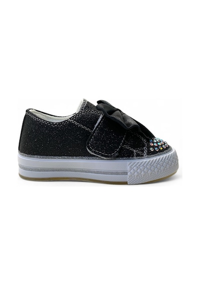 Tuğba Ortopedi 1210 Kız Çocuk Okul Öncesi Kurdele Işıklı Sneaker Siyah