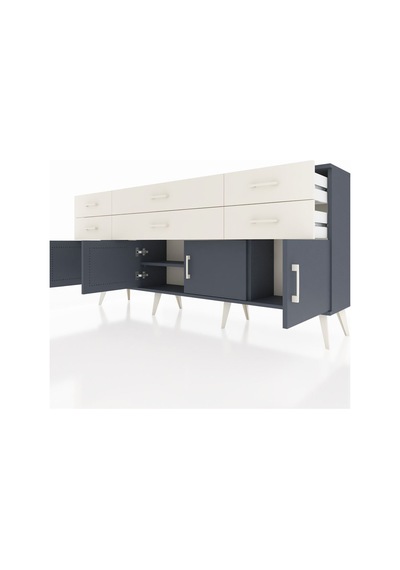 Arges Konsol 2 Raflı 6 Çekmeceli 4 Kapaklı 176x30x83 Antrasit-antrasit/aytaşı Antrasit/aytaşı Arges Konsol 2 Raflı 6 Çekmeceli 4 Kapaklı 176x30x83 Antrasit-antrasit/aytaşı Antrasit/aytaşı