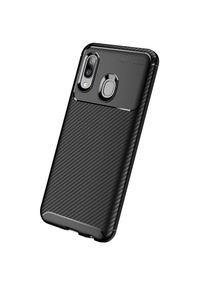 Samsung Uyumlu Galaxy A20e Kılıf Zore Negro Silikon Kapak Kahverengi