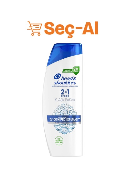 Head & Shoulders Şampuan Klasik Bakım 2in1 625 Ml 4 Adet