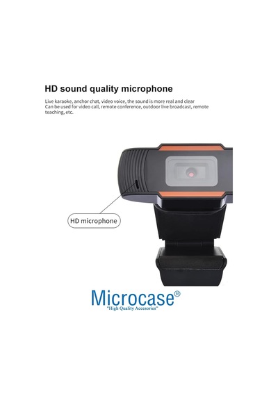 720p 360 Dönerli Mandal Kıskaçlı Hd Webcam Kamera Zr806 - Al5152