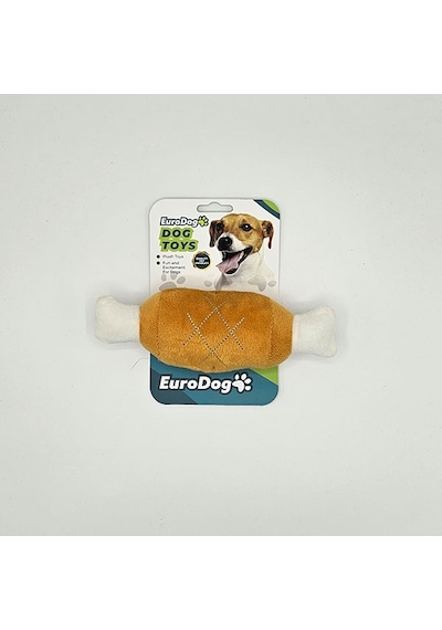 Cosmotex 8681144196983 Eurodog Peluş Etli Kemik Köpek Oyuncağı 19x6 Cm