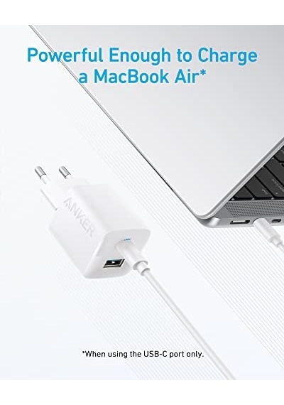 Anker 323 Usb-c & Usb-a Şarj Cihazı 33w, Powerdelivery, Activeshield Güvenlik Sistemi,%45 Daha Küçük