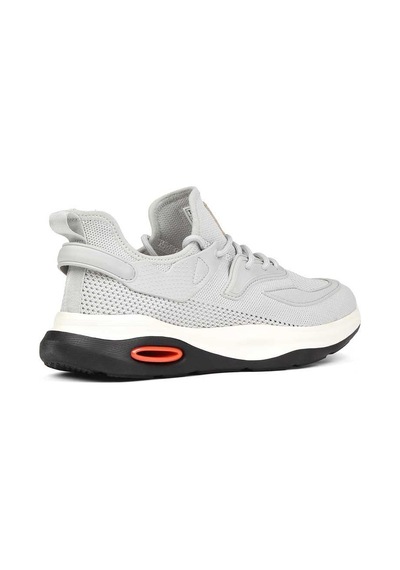 Erkek Gri Bağcıklı Kalın Tabanlı Sneaker