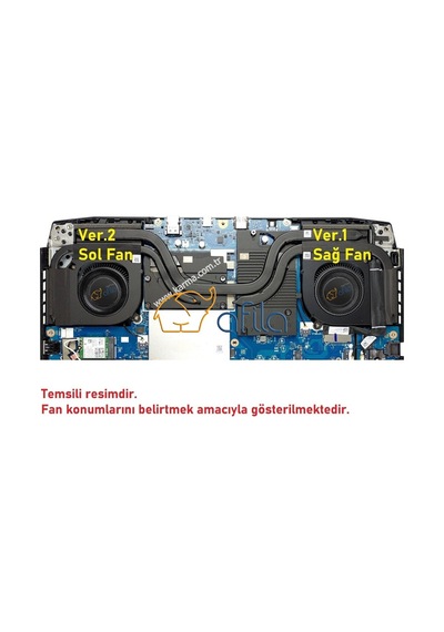 Acer Nitro 5 2022 N22c1, An515-58, Ph317-55 Serisi Notebook Cpu+gpu Fanı Set - 12v
