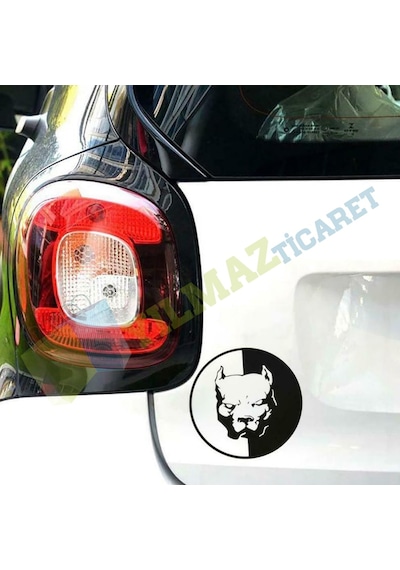 Pitbull Kafa Köpek Oto Sticker Araba Yapıştırma Etiket