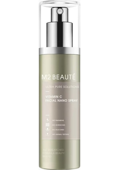 M2 Beaute M2 Beauté Ultra Pure Solutions C Vitamini Yüz Nano Spreyi, Alkolsüz Ve Parabensiz Nemlendirici Kremler