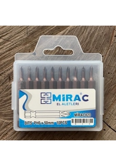 Mrc Ph0 İnce Bits Uç Mıknatıslı İnce Yıldız Uç Ph0 Vida Sıkma Ucu 50mm 10adet