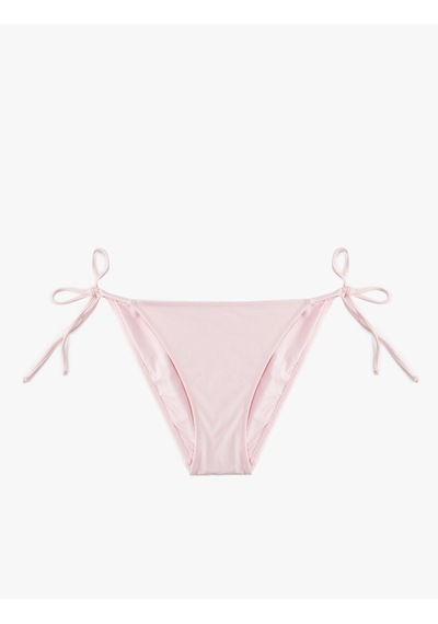 Koton Yanları Bağlamalı İpli Bikini Altı Pembe 6sak00002mm Gül Renği