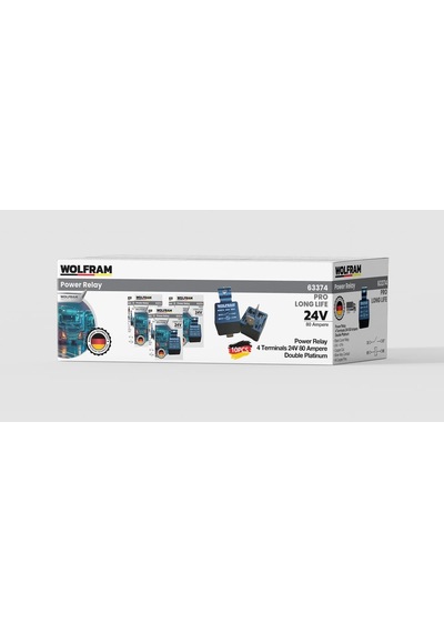 Wolfram 24 Volt 80 Amper Çift Platinli Güç Rölesi - 10 Adet