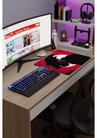 Devilman Crybaby Anime V3 - 48x40 Xl Gaming Kauçuk Kaymaz Taban Mouse Pad Fare Altlığı