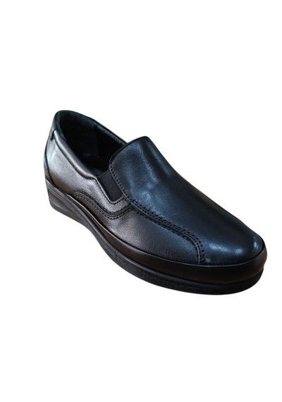 Palovit 064 Kadın Hakiki Deri Anatomik Comfort Günlük Ayakkabı Siyah