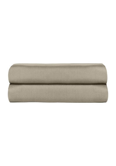 Linestyle Çift Kişilik %100 Pamuk Saten Lastikli Çarşaf 160x200+35 Cm Bej