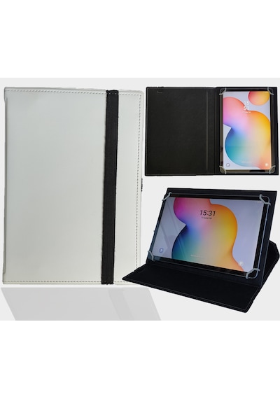 Lenovo Idea Tab Plus Tablet 12.1 Tablet Uyumlu Standlı Üniversal Kapaklı Tablet Kılıfı Kapaklı Kılıf