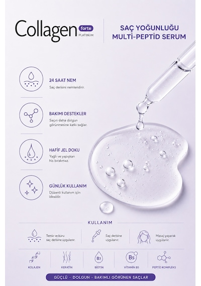 Collagen Forte Platinum Hair Density Multi-Peptide Serum 50 ML