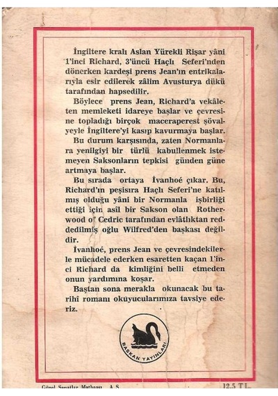 İvanhoe - Walter Scott Cep Kitabı 1.baskı