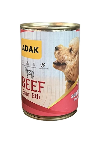 Adak Sığır Etli Yetişkin Köpek Konservesi 24 x 415 G