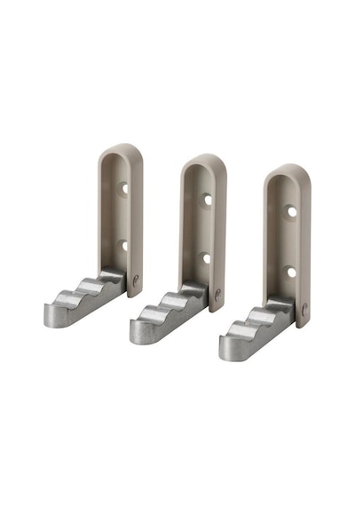 Ikea Klyket Banyo Askısı 3 Kancalı 3'li 8 X 9 Cm Gri
