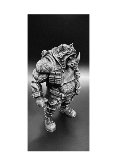 Ninja Turtles Rocksteady Figür 15 Cm Ninja Kaplumbağalar Rocksteady