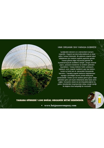 %100 Organik Hmk Sıvı Yarasa Gübresi Bat Guano 1 Litre Diğer