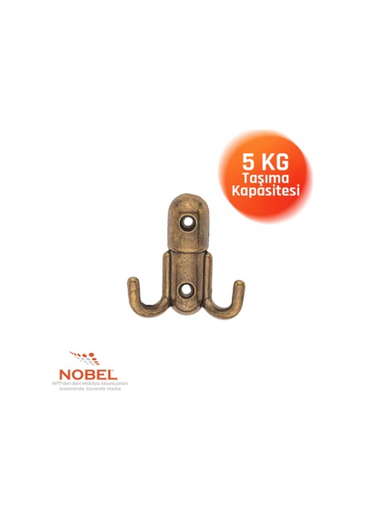 Roket Askı, Metal Vestiyer Askısı, 37 Gr, Dolap Ve Duvar Askılığı, Anti K Sari Vidalı