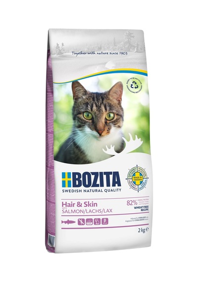 2As Bozita Feline Hair Skin Yetişkin Kedi Maması 2 Kg 12 Gri