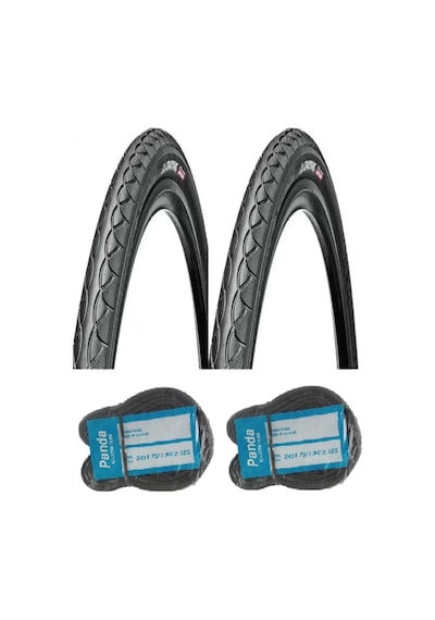 Bike Sky Chaoyang 24 Jant 24x1.75 Bisiklet Dış Lastiği Yol Tipi H-460 X 2 Adet + Panda İç Lastik Seti