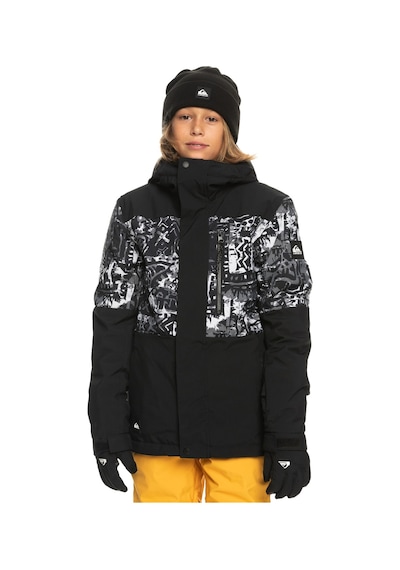 Quiksilver Quıksılver Mıssıon Prınted Block Çocuk Snowboard Montu Siyah