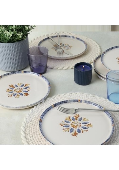 Mama Mia & La Dolce Vita Pasta Tabağı 22 Cm 4 Adet 22724-25 Açık