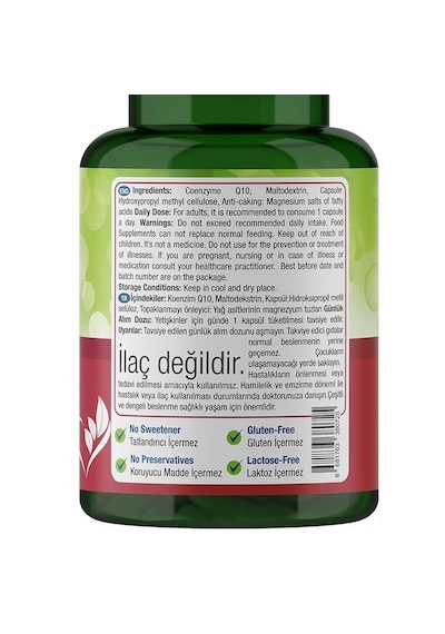 Natures Supreme Coenzyme Q10 100 Mg 30 Kapsül Aromasiz