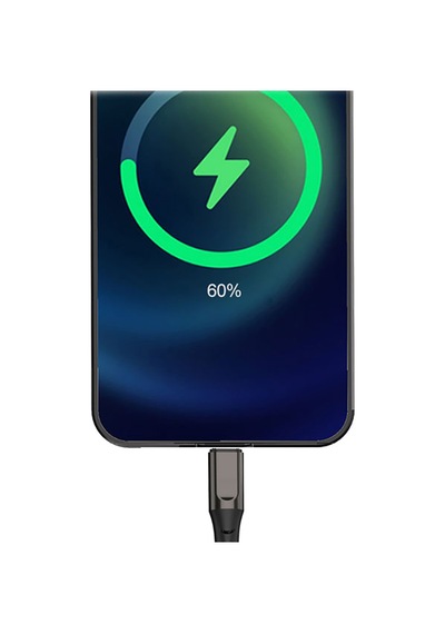Micflip Type-c To Lightning Data Ve Şarj Kablosu Siyah