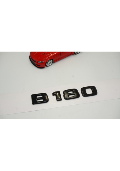 B 180 Bagaj Parlak Siyah ABS 3M 3D Yazı Logo