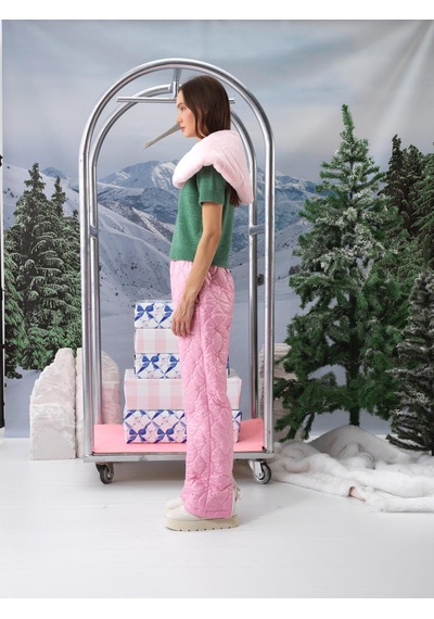 Pembe Formunu Koruyan Oversize Pantolon 201246