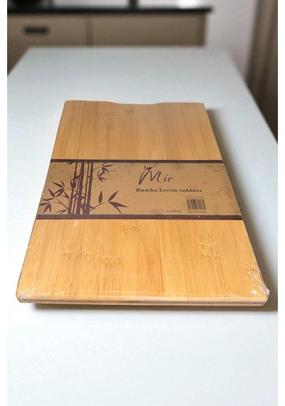 Bambu Kesim Panosu Metal Saplı Kesme Tahtası 24x34