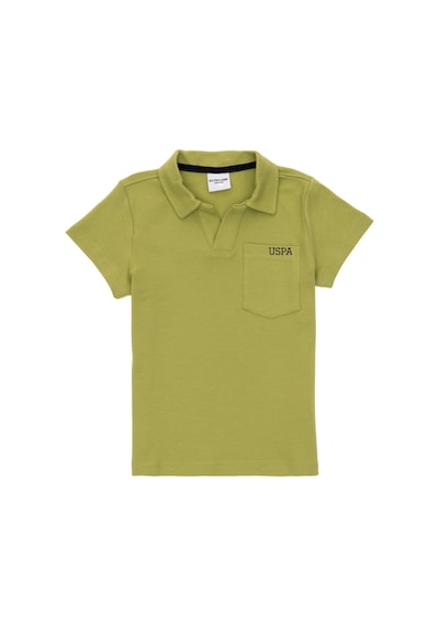U.S. Polo Assn. Erkek Çocuk Fıstık Yeşili Polo Yaka Tişört 50295438-VR087