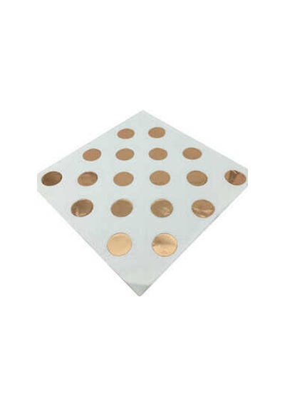 Rose Gold Puantiyeli Varaklı Kağıt Peçete 33x33cm Pk:20 +3