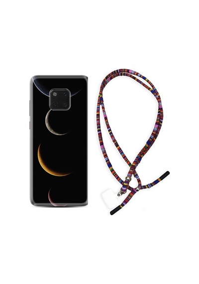 Huawei Mate 20 Pro Kılıf Rasta Boyun Askılı Gezegenler 1901