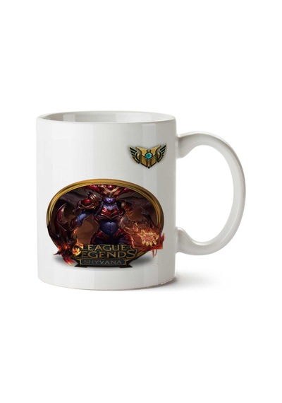 Shyvanna Lol İki Tarafı Baskılı Kupa Bardak Çok Renkli