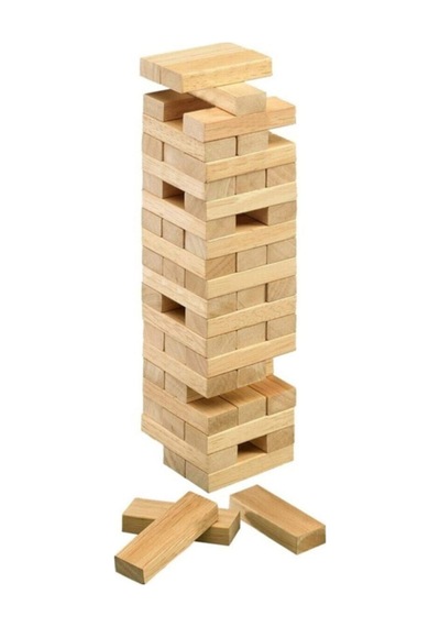 Ahşap Denge Jenga Oyunu 4 Parça Denge Oyunu