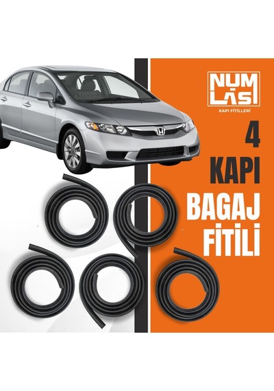 Honda Civic 2011-2017 4 Kapı + Bagaj Fitili-a Kalite-numlas-nm3027
