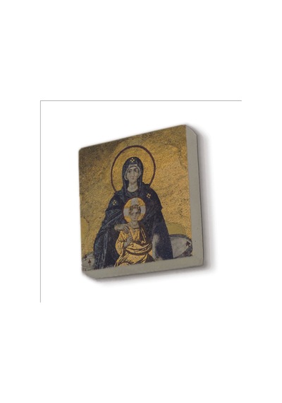 Ayasofya- Hz. Meryem Ve İsa Mozaiği Baskılı Taş Magnet 5x5