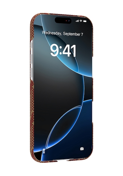 Apple Uyumlu iPhone 17 Air Kılıf M-safe Şarj Özellikli Raptic Aramid Skin Bionic Serisi Kapak Kırmızı