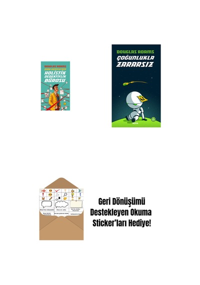 Dirk Gently'nin Holistik Dedektiflik Bürosu + Çoğunlukla Zararsız + Okuma Sticker'ları