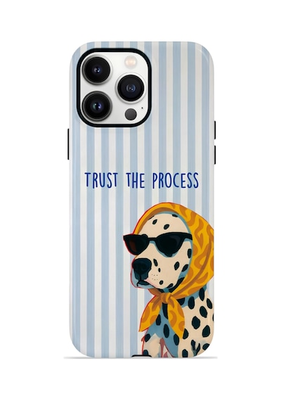 Apple iPhone Uyumlu 14 Pro Max Vorian Çift Katmanlı Magsafe Kılıf Trust The Process Dalmatian