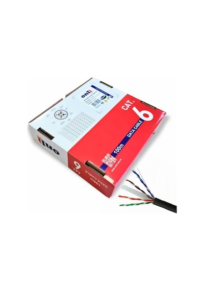 Onli 23awg Utp Cat6 Network Kablosu Siyah 100mt Yerli Üretim