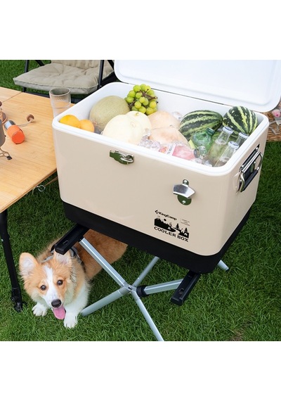 Kingcamp Premium Cooler Box 51 Lt. Soğutucu Buzluk Bej
