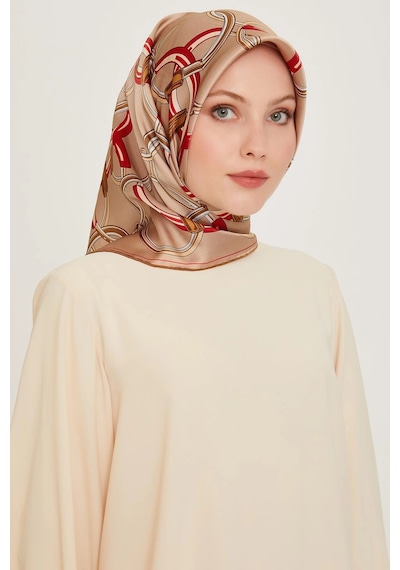 Armine İpek Eşarp 2025 Kış - 9203-05 Camel Twill Camel