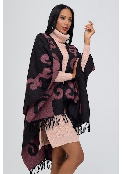 Forum Fashion P001 Salma Desenli Jakarlı Panço