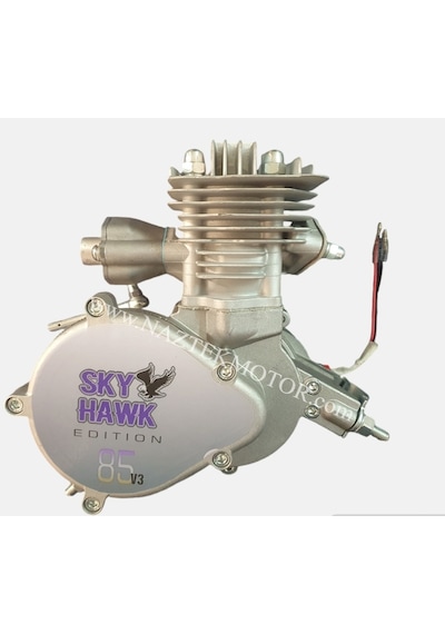 Skyhawk 85cc 2 Zamanlı Benzinli Bisiklet Motor Kiti Çok Renkli